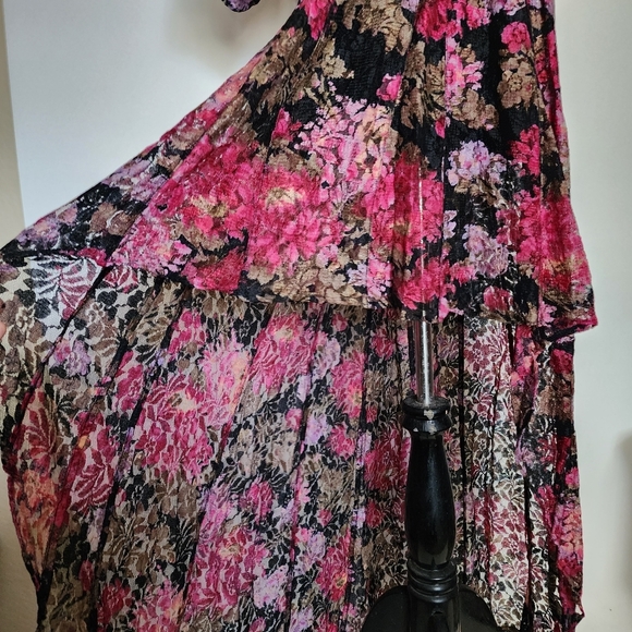 Vintage lace floral high low dress - Picture 6 of 13